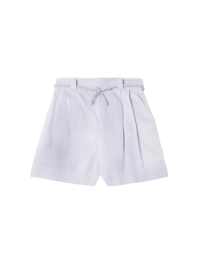 Zimmermann Luna Belted Linen Shorts
