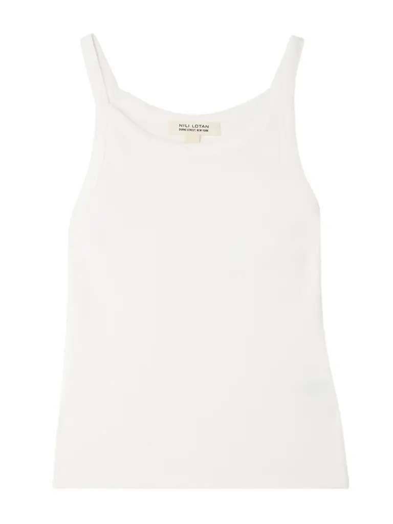 Nili Lotan Loretta Cotton-jersey Tank