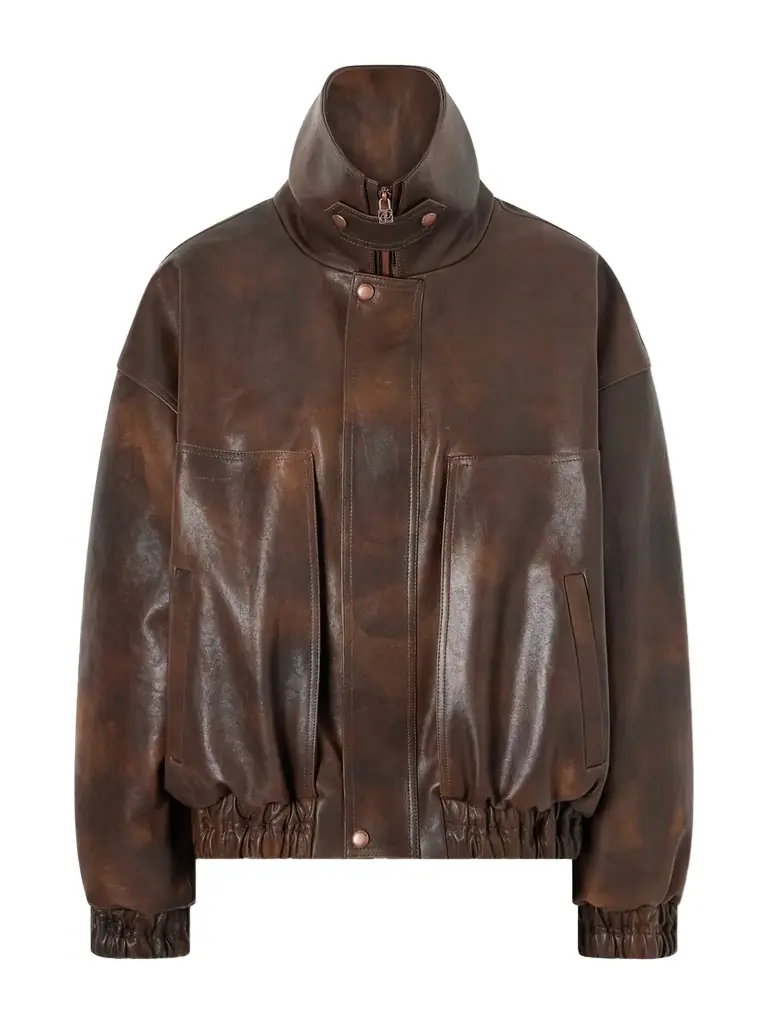 Magda Butrym Oversized Leather Jacket