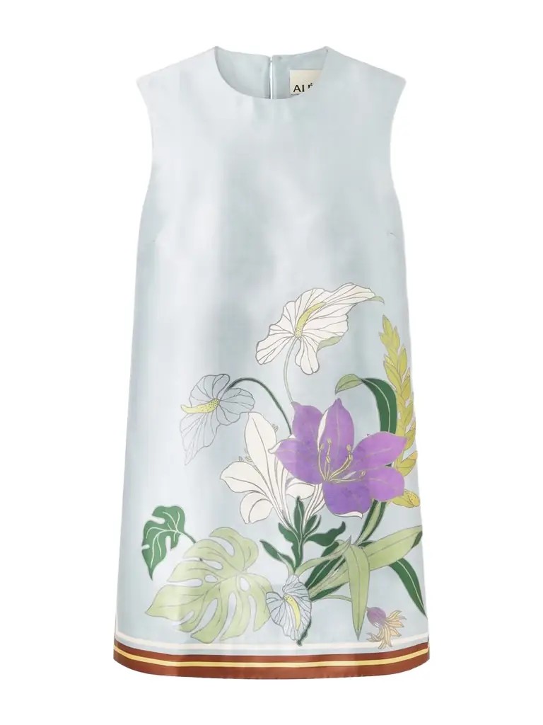 ALÉMAIS Alfie Floral-print Recycled Taffeta Mini Dress
