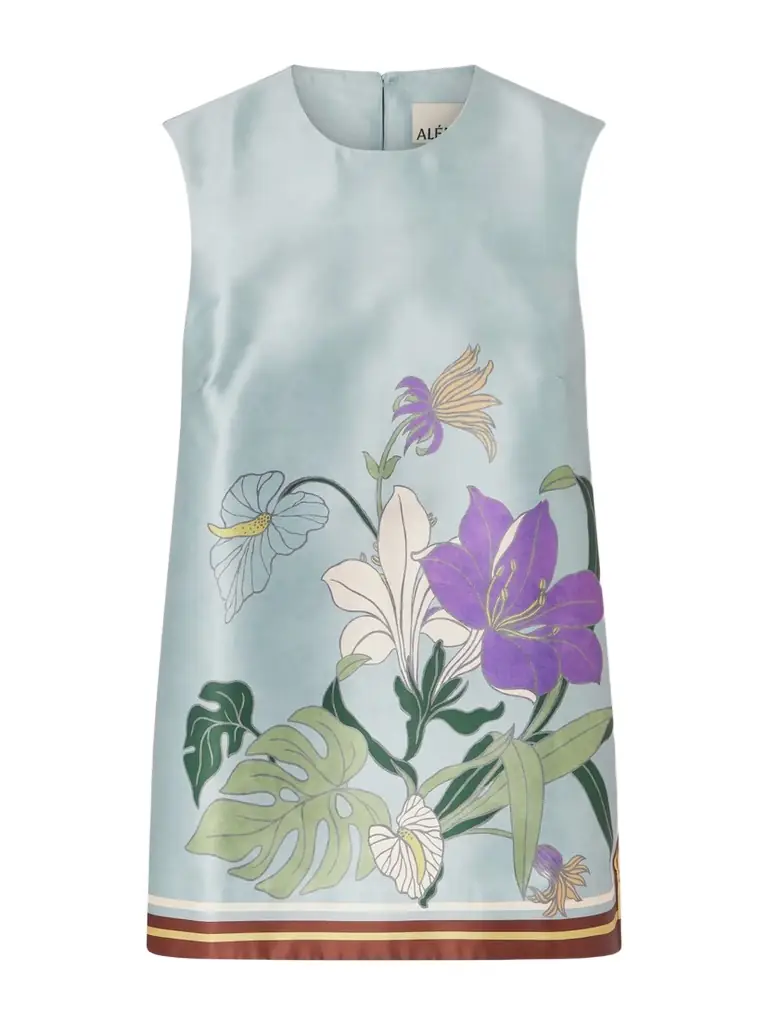 ALÉMAIS Alfie Floral-print Recycled Taffeta Top