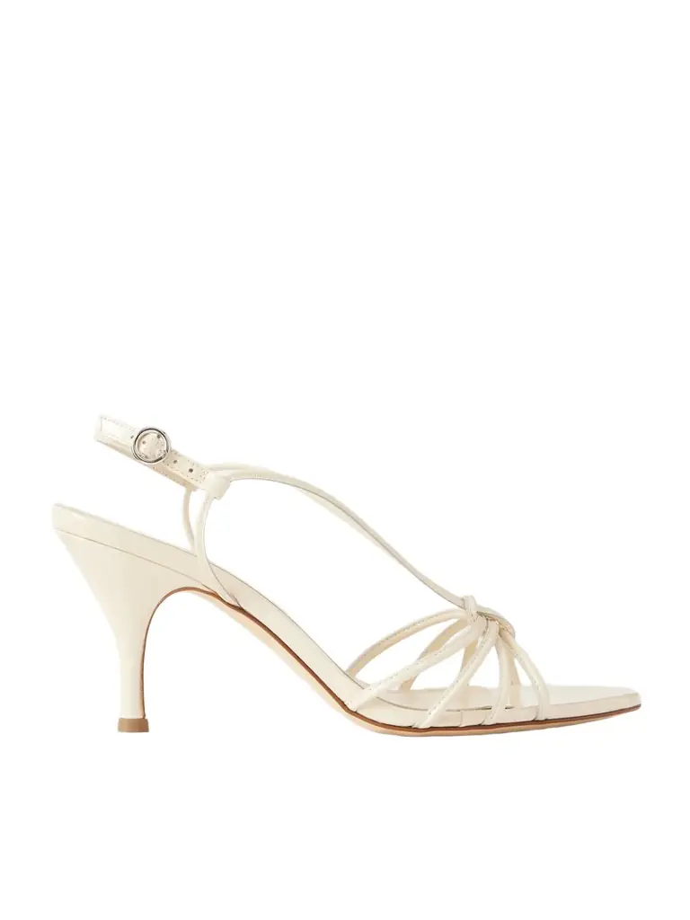 aeyde Solange Patent-leather Slingback Sandals