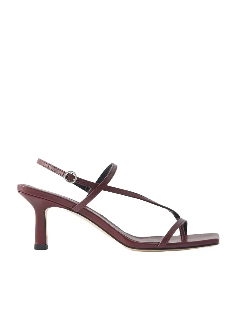 aeyde Elise Leather Slingback Sandals