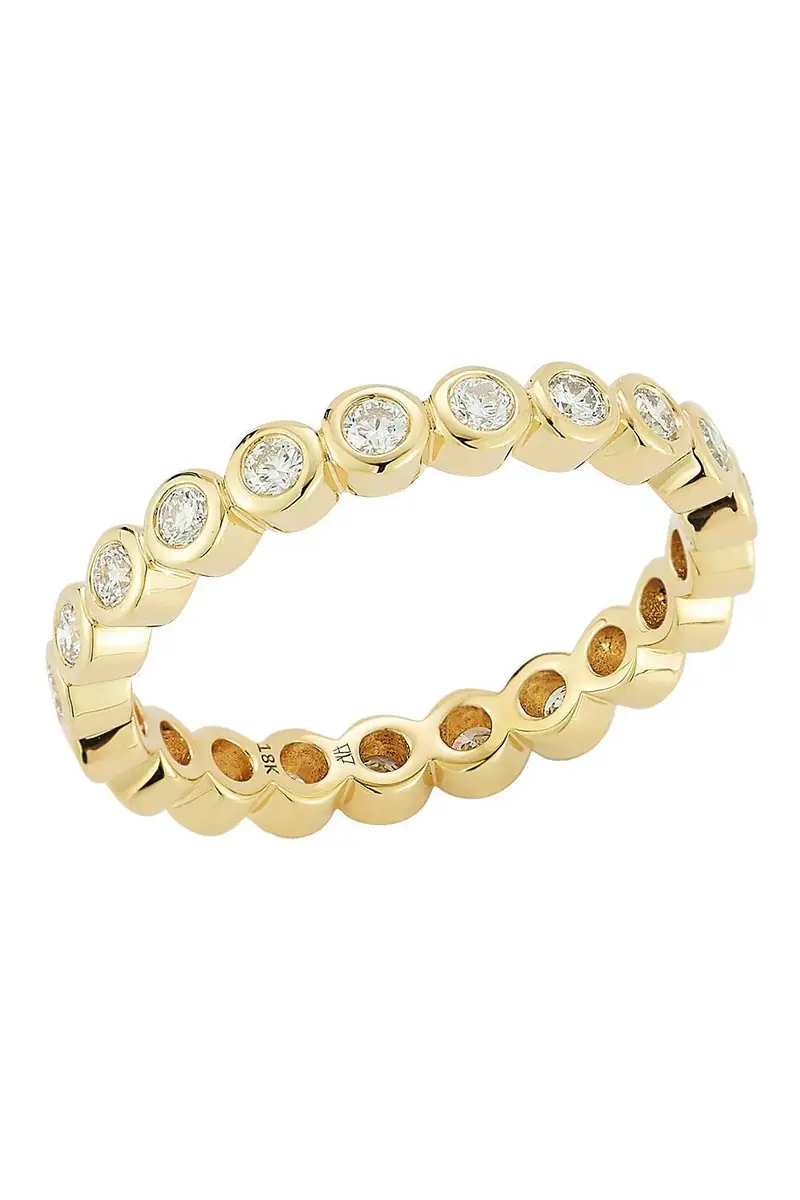 WALTERS FAITH Diamond Bezel WF Classic Ring - Yellow Gold