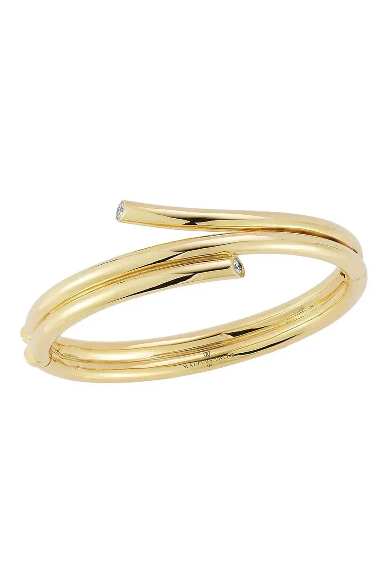 WALTERS FAITH Diamond Double Spiral Thoby Bracelet