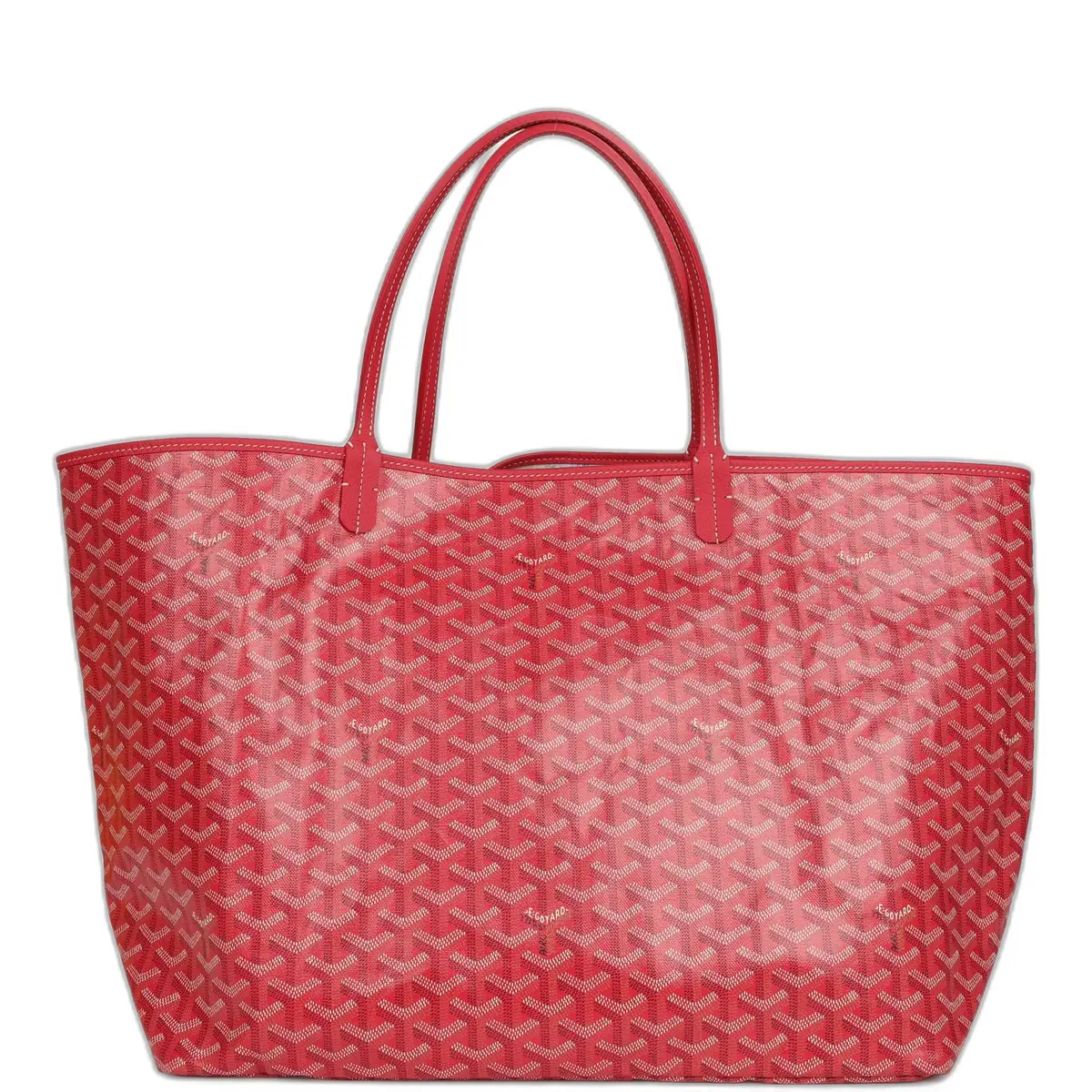 goyard Goyard Goyardine Fuchsia Saint Louis GM Tote Bag Palladium Hardware
