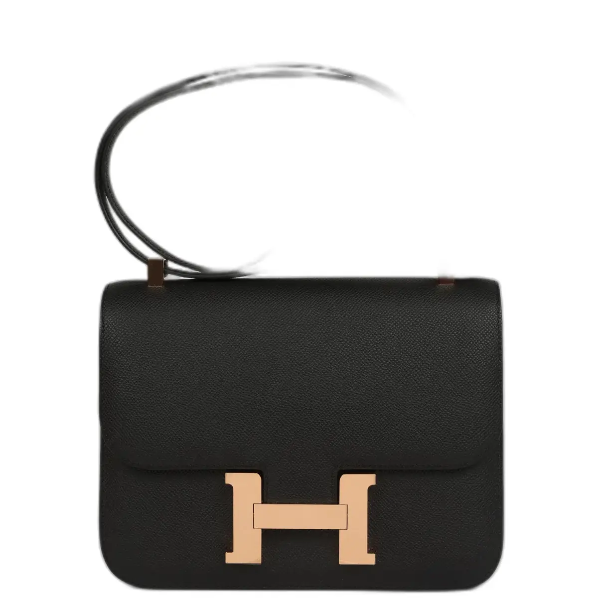 hermes Hermes Constance 1-24 Black Epsom Rose Gold Hardware