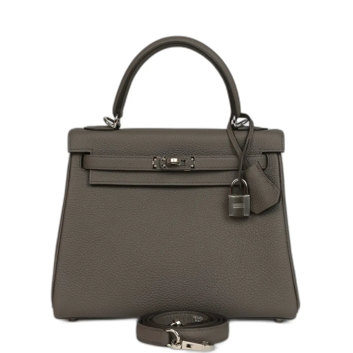 hermes Hermes Kelly Retourne 28 Etain Togo Palladium Hardware