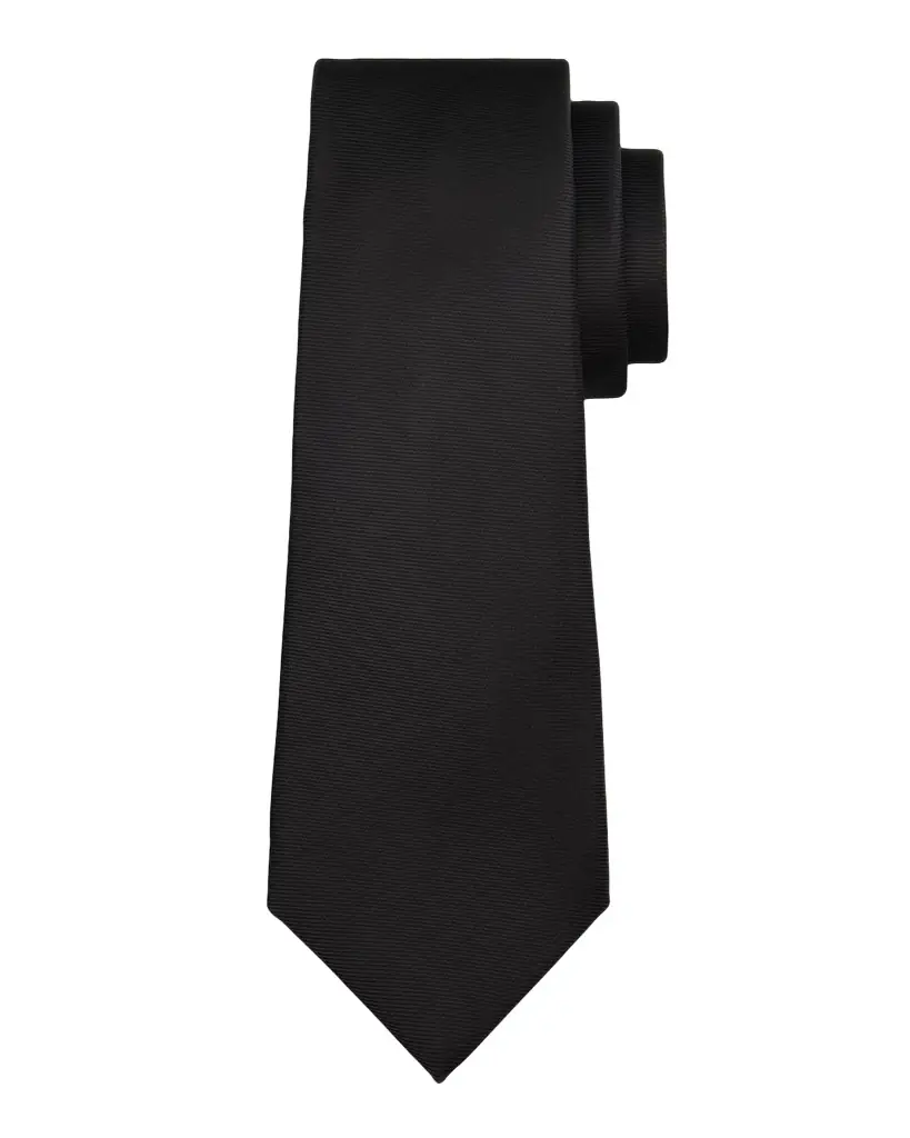 Kiton Men 's Micro-Rib Silk 7-Fold Tie