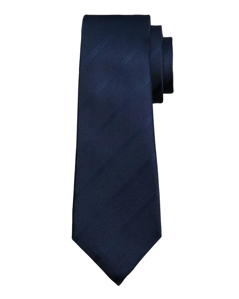 Kiton Men 's Tonal Stripe Silk 7-Fold Tie