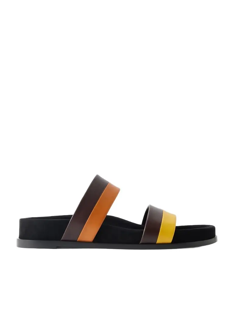 Gabriela Hearst Striker Color-block Leather Sandals