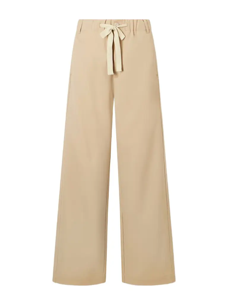 Sanderlak Twill Wide-leg Pants