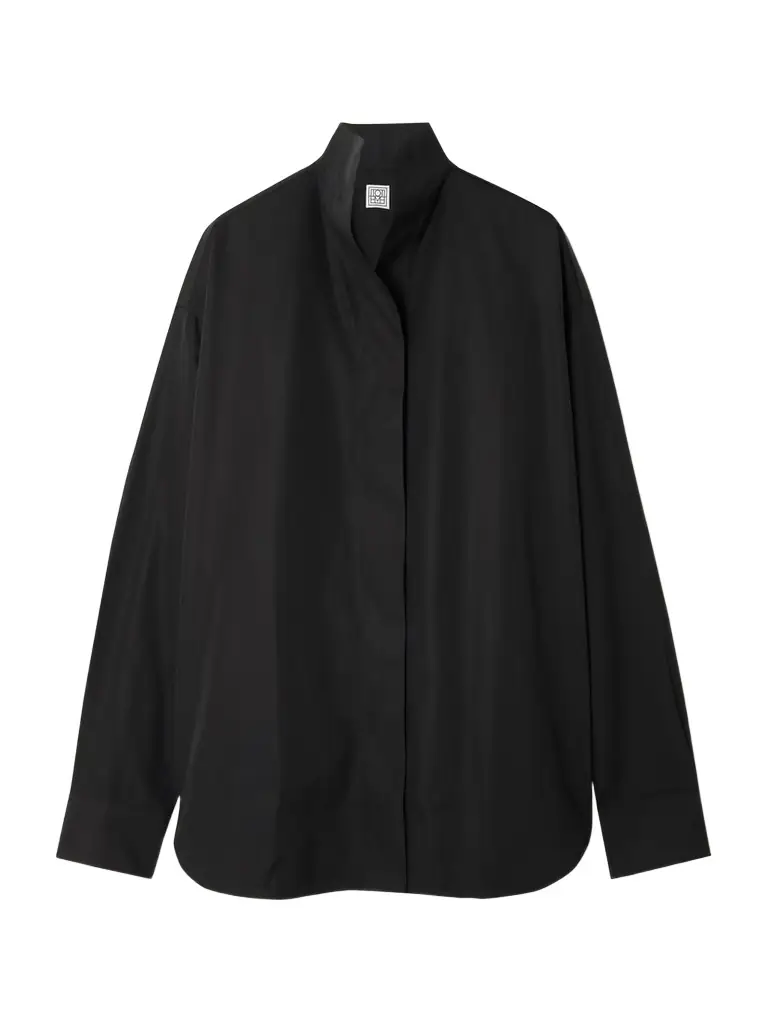 TOTEME Sharp Oversized Cotton-poplin Shirt