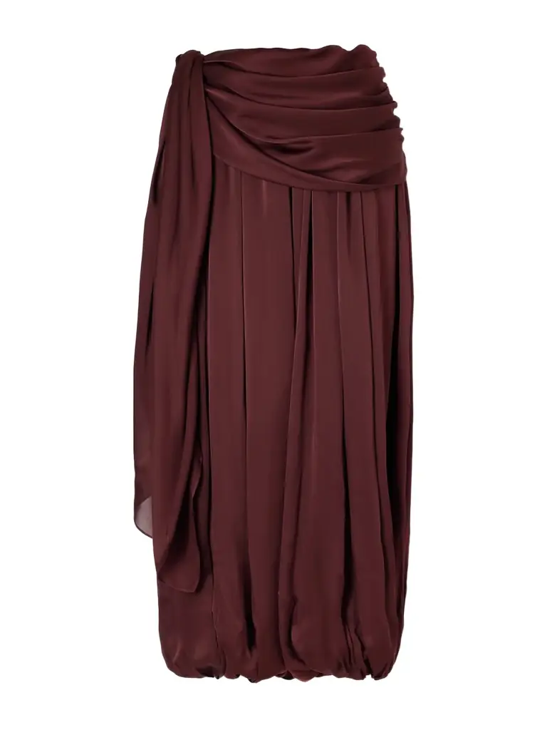 Zimmermann Luna Draped Silk Balloon Pants