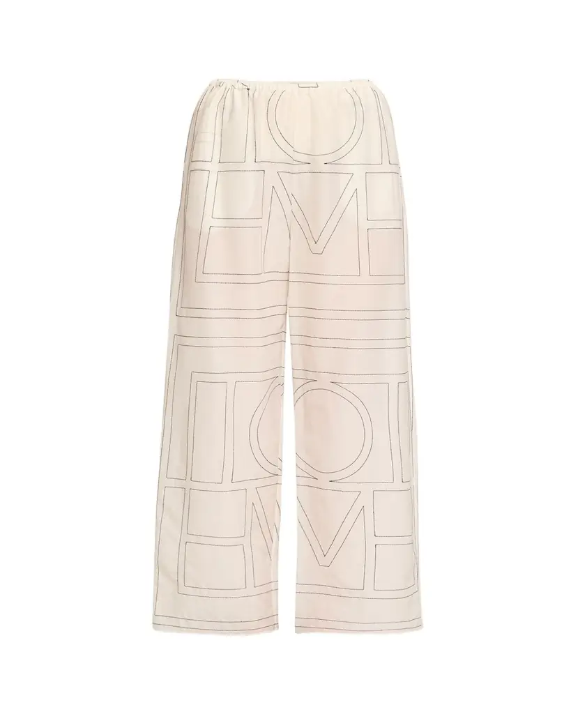 Toteme Monogram Cotton PJ Bottoms