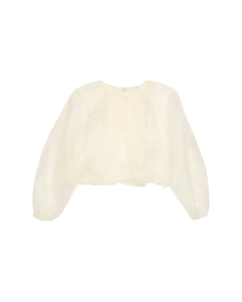 FRAME The Sheer Balloon Blouse