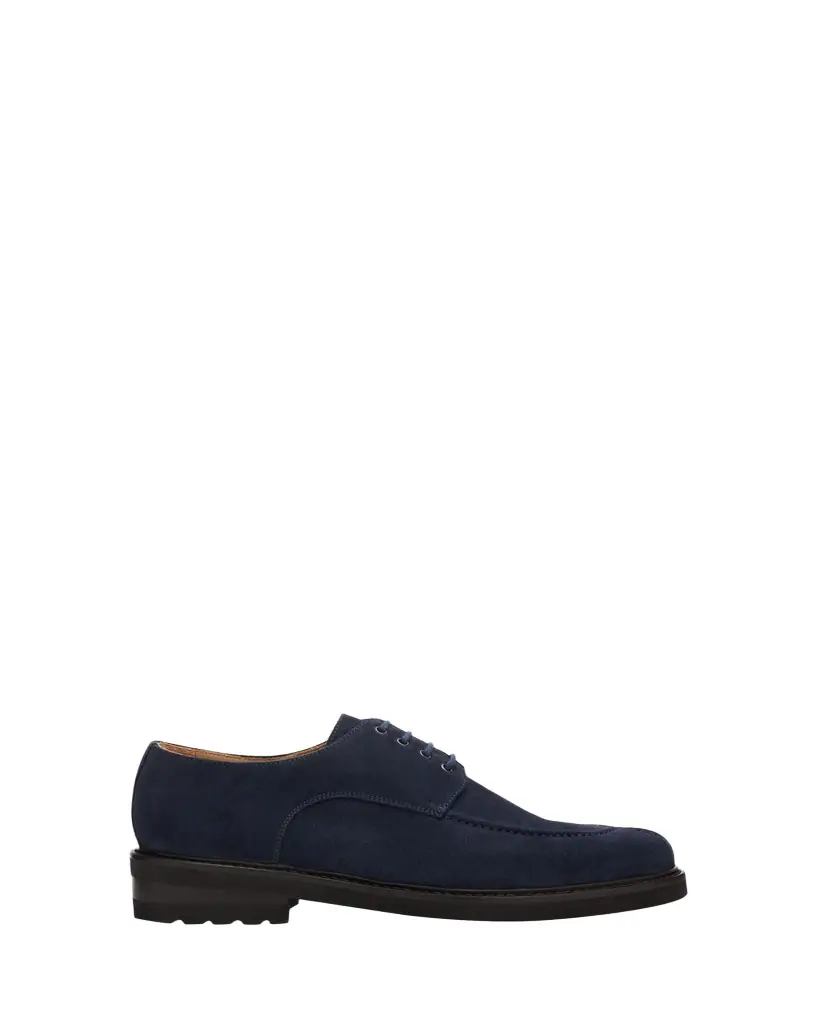 Bergdorf Goodman Men's Suede Apron-Toe Derby Shoes