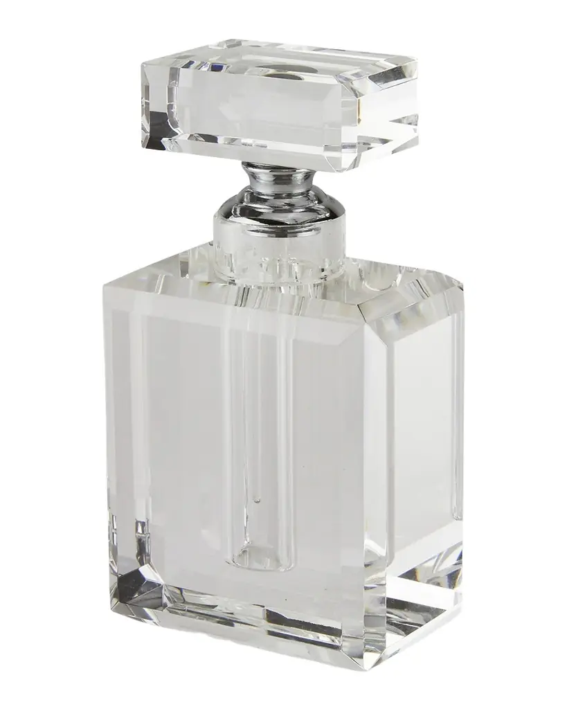 Tizo Clear Crystal Channel Shape Perfume Bottle