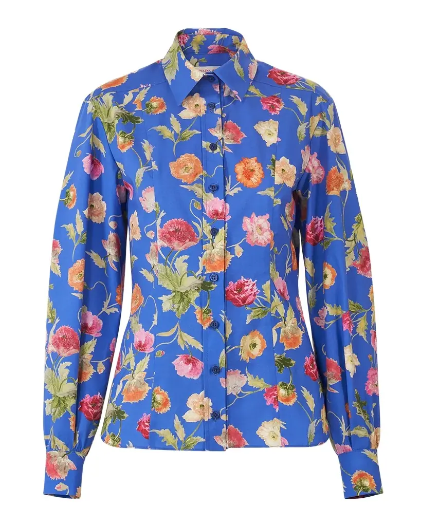 Carolina Herrera Floral-Print Button-Down Shirt