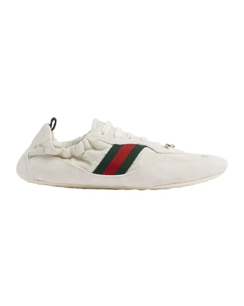 Gucci Shift Canvas Low-Top Sneakers
