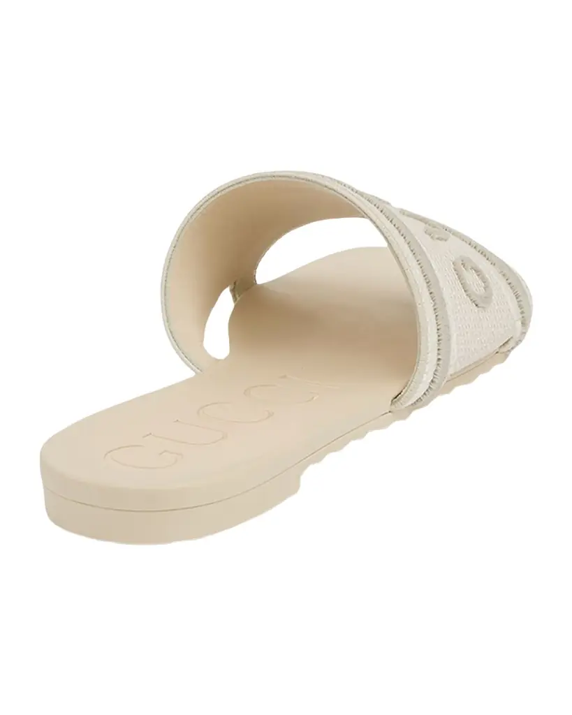 Gucci Luna Logo Jacquard Slide Sandals