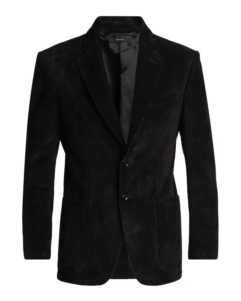 TOM FORD Men 's Suede Single-Breasted Blazer