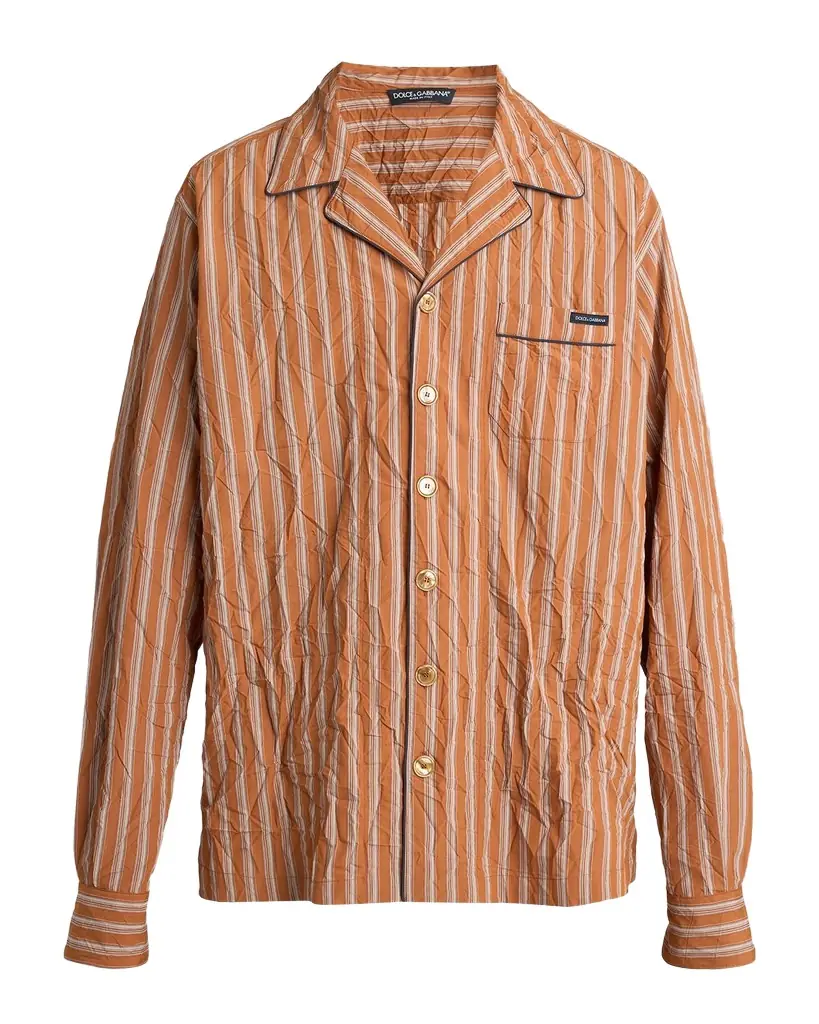 Dolce & Gabbana Men 's Multi-Stripe Button-Down Shirt with Piping