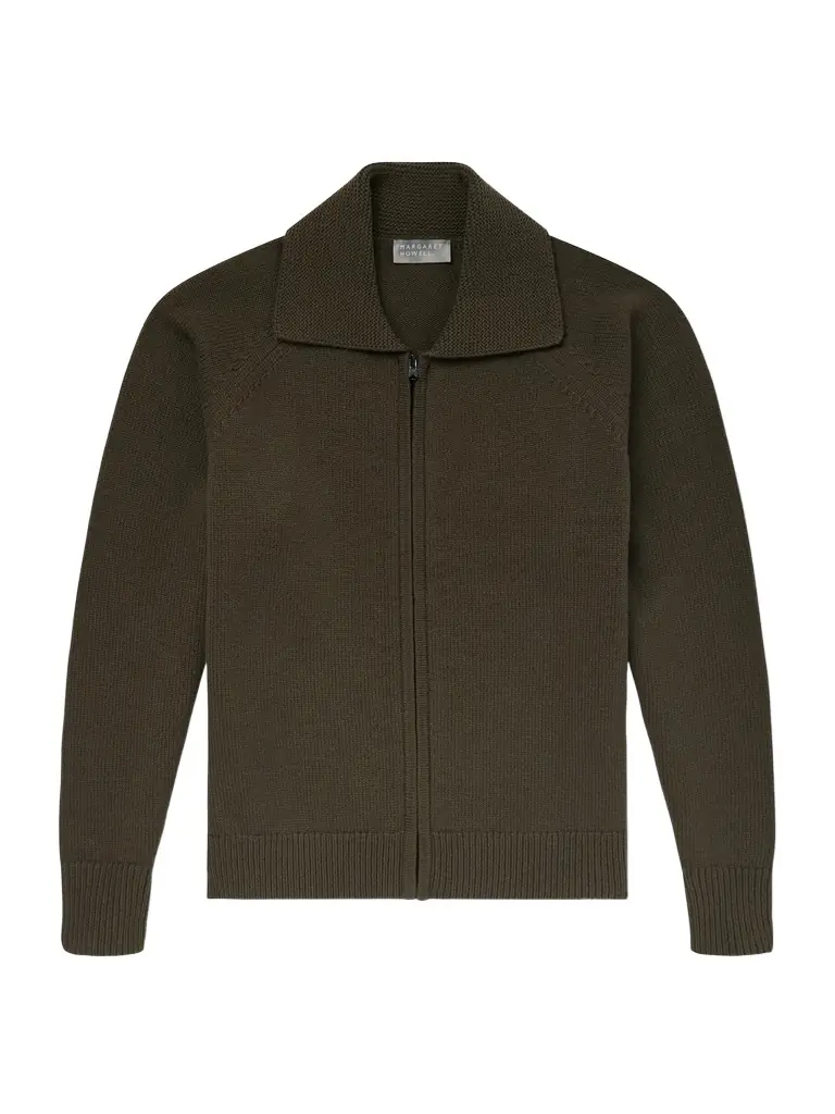 Margaret Howell Merino Wool Zip-Up Cardigan - Men