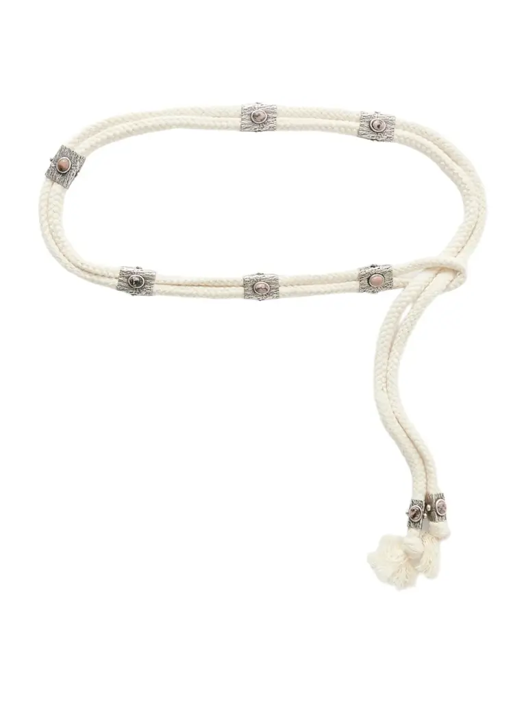 Isabel Marant Aleea Embellished Tasseled Cord Belt