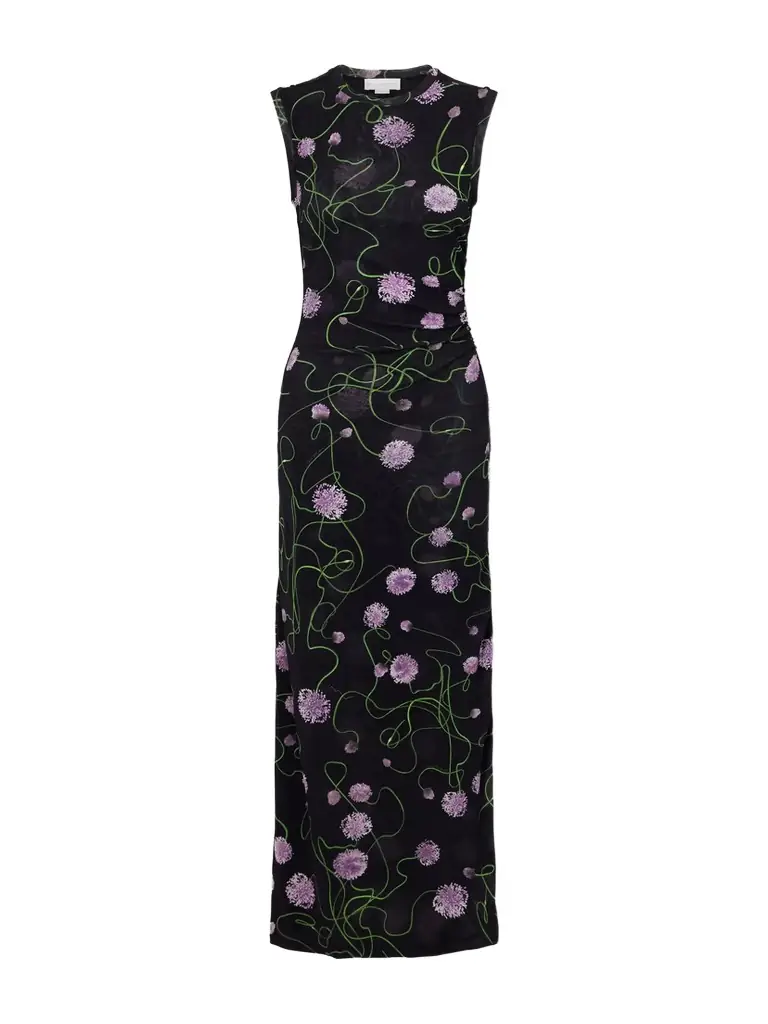 Stella McCartney Floral-print Knitted Midi Dress
