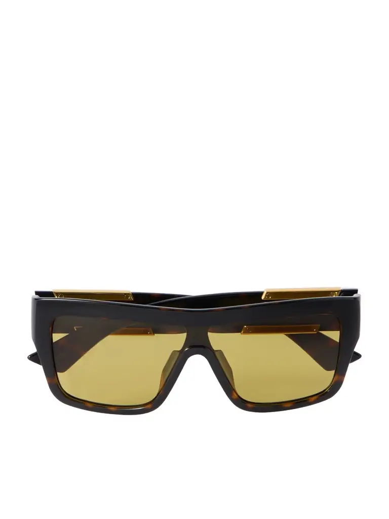 Bottega Veneta Eyewear Ribbon D-frame Tortoiseshell Acetate Sunglasses
