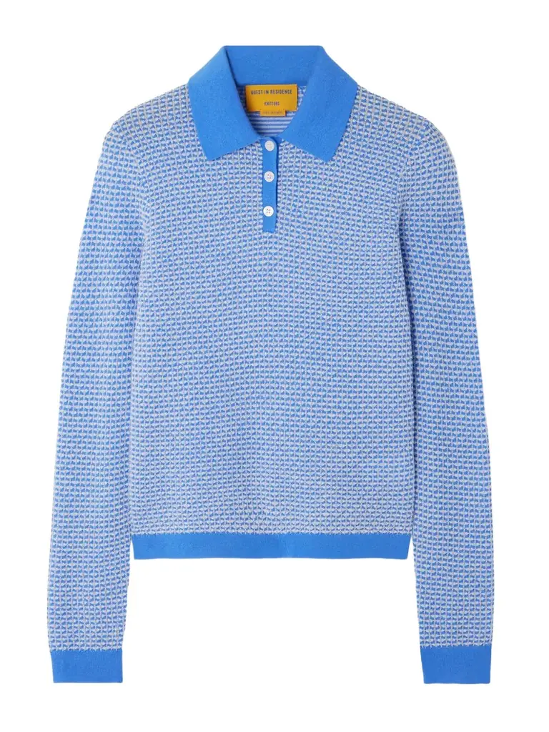 Guest In Residence Cashmere-piqué Polo Shirt