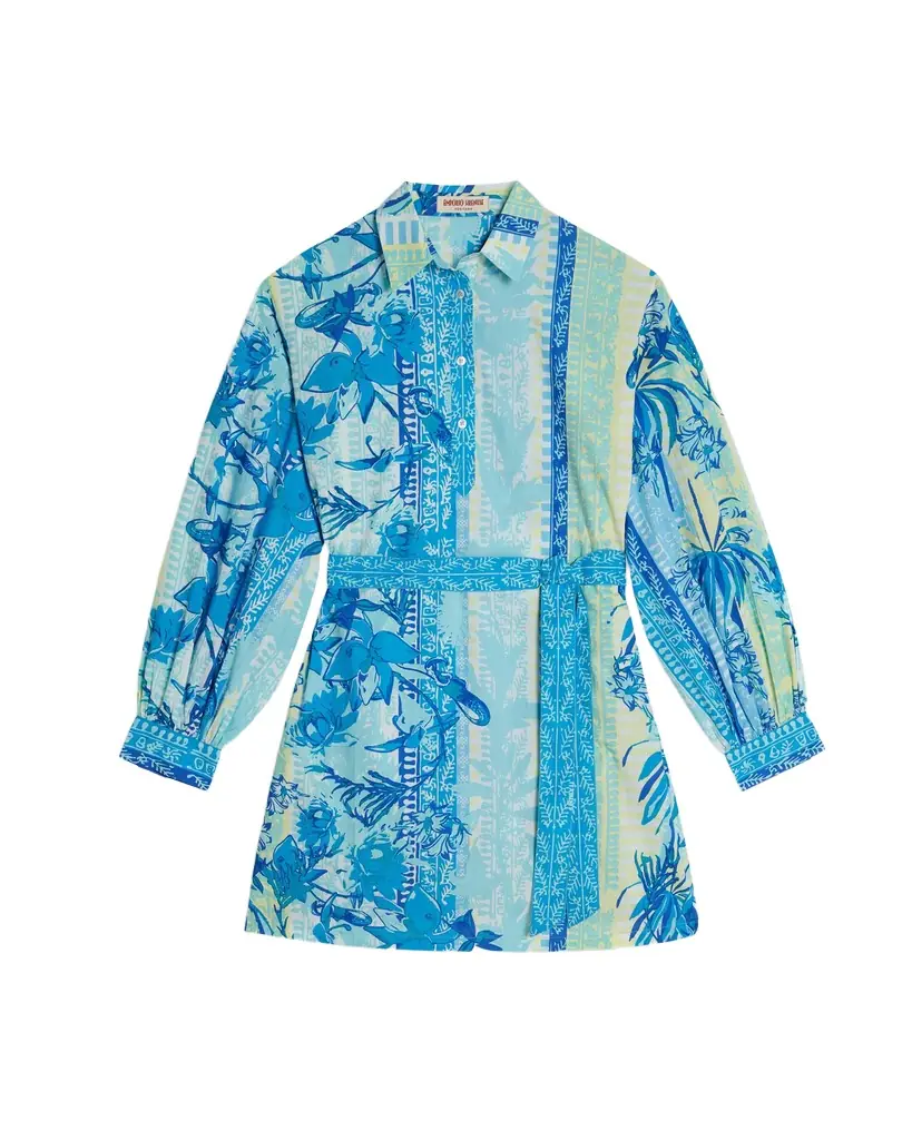 Emporio Sirenuse Odessa Shirt in Blue Blossom