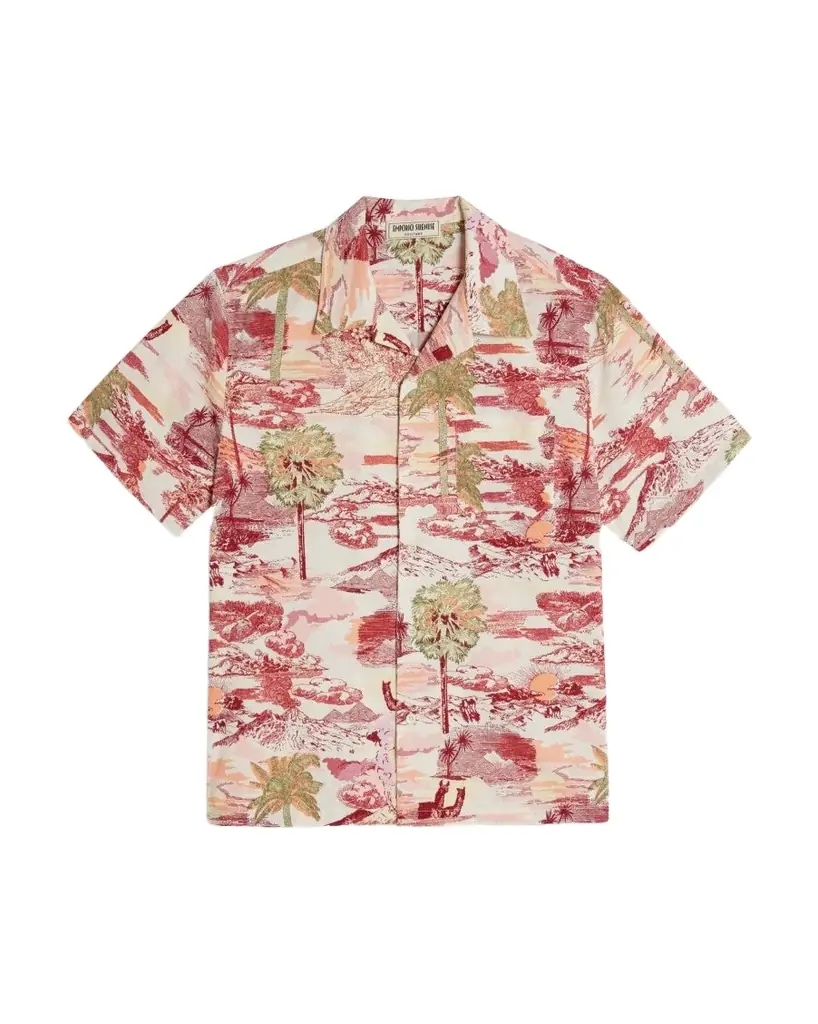 Emporio Sirenuse Vesuvius Shirt Cotton Drill Pink