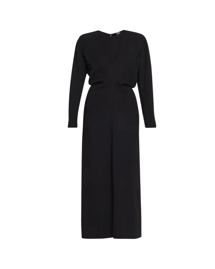 Toteme Slouch Waist Long-Sleeve Ankle Dress