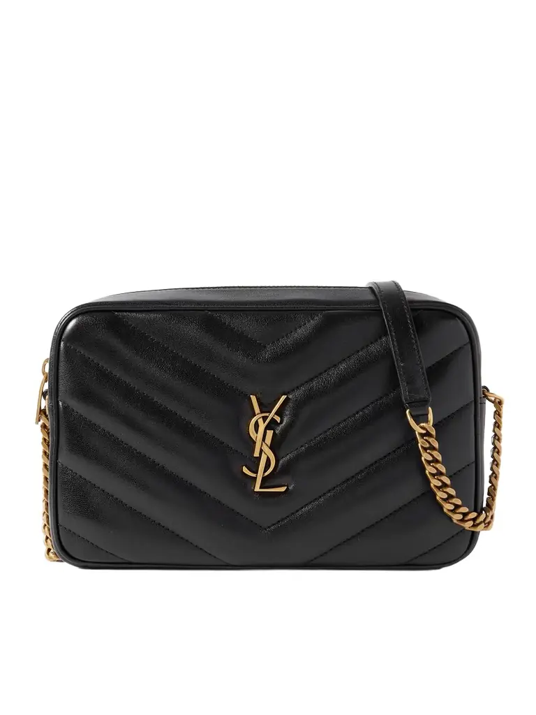 Saint Laurent Loulou Matelassé Textured-leather Shoulder Bag