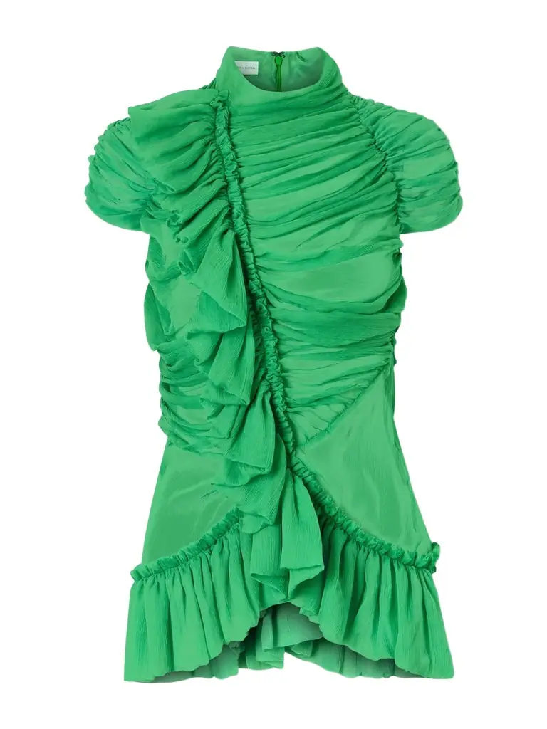 Dries Van Noten Ruffled Silk-chiffon Blouse