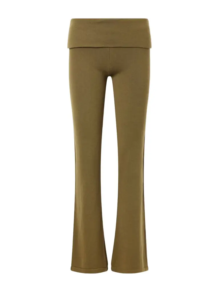 The Elder Statesman Flared Cashmere Pants