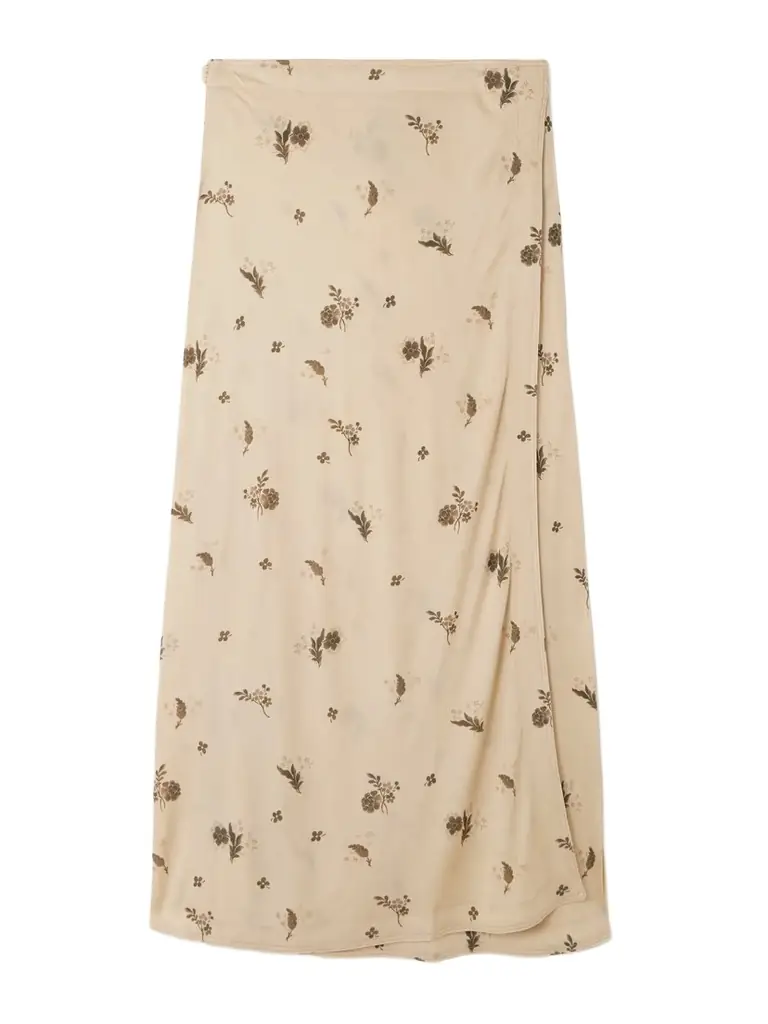 TOTEME Floral-print Jersey Maxi Wrap Skirt