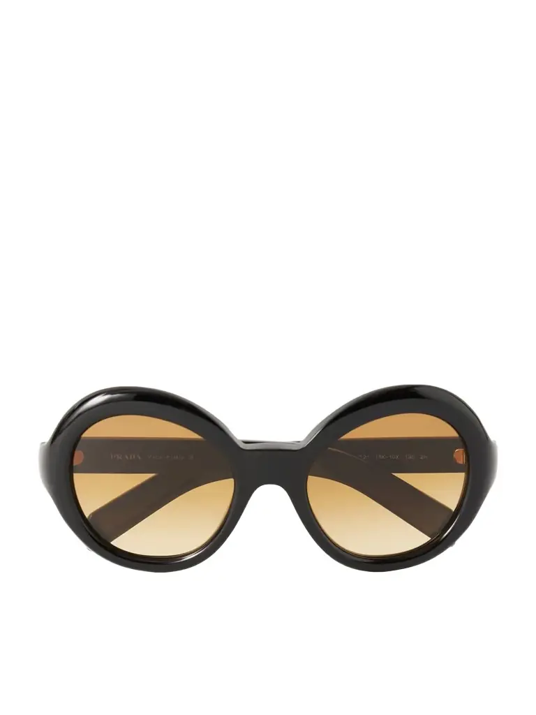 PRADA EYEWEAR Round-frame Acetate Sunglasses