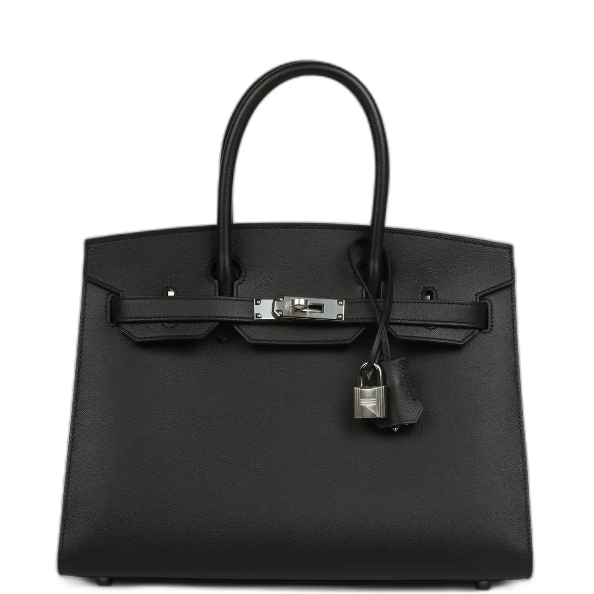 hermes Hermes Birkin Sellier 30 Black Madame Palladium Hardware