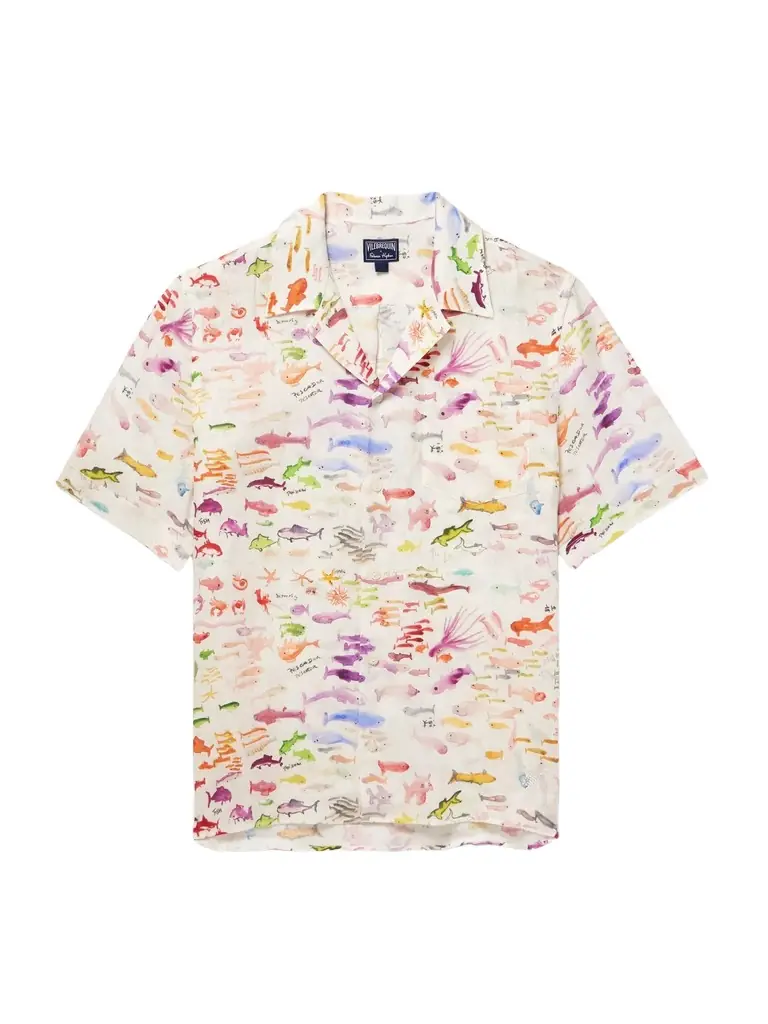 Vilebrequin Fabrice Hybert Charli Printed Linen Shirt - Men