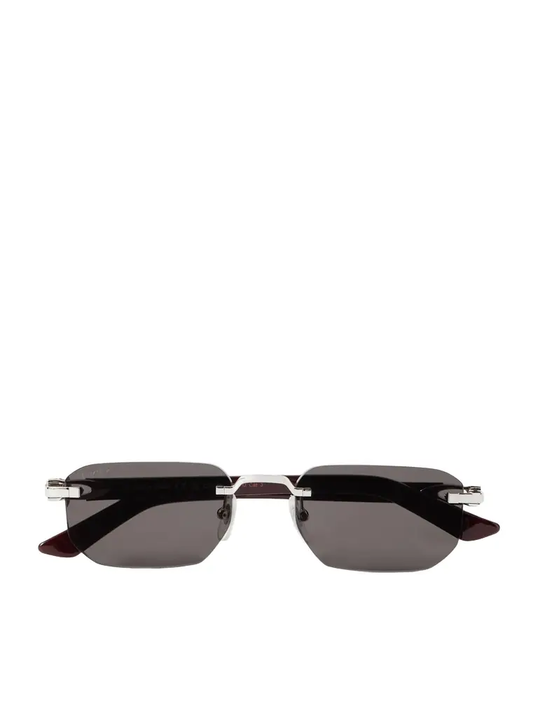 Cartier Eyewear Signature C Square-Frame Silver-Tone and Acetate Sunglasses - Men