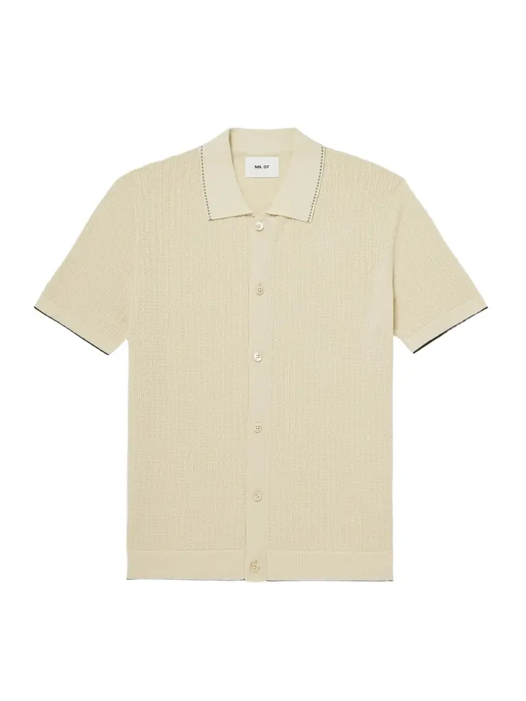 NN07 Nalo 60039 Open-Knit Cotton Shirt - Men