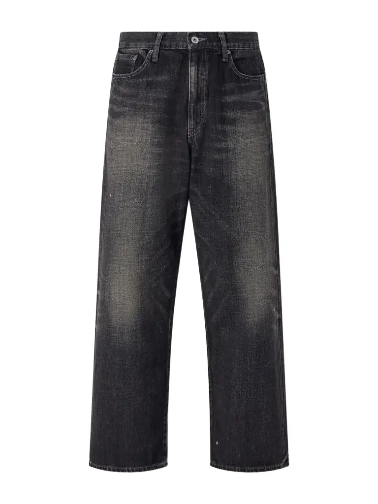 Neighborhood Washed Wide-Leg Jeans - Men