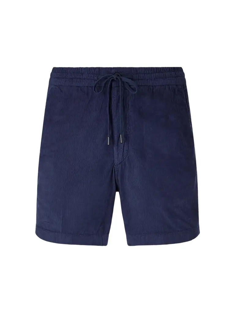 Slowear Straight-Leg Cotton-Corduroy Drawstring Shorts - Men