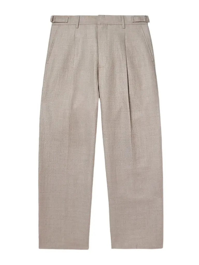 NN07 Kay 10027 Straight-Leg Pleated Linen and Wool-Blend Suit Trousers - Men
