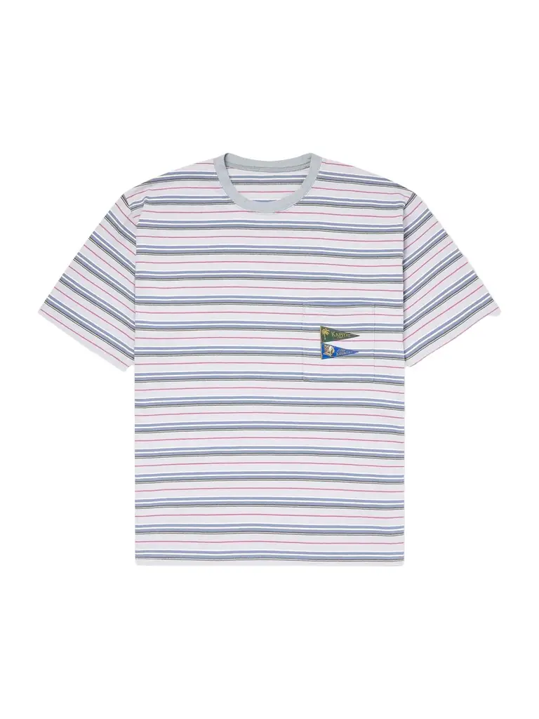 KAPITAL Logo-Appliquéd Striped Cotton-Jersey T-Shirt - Men