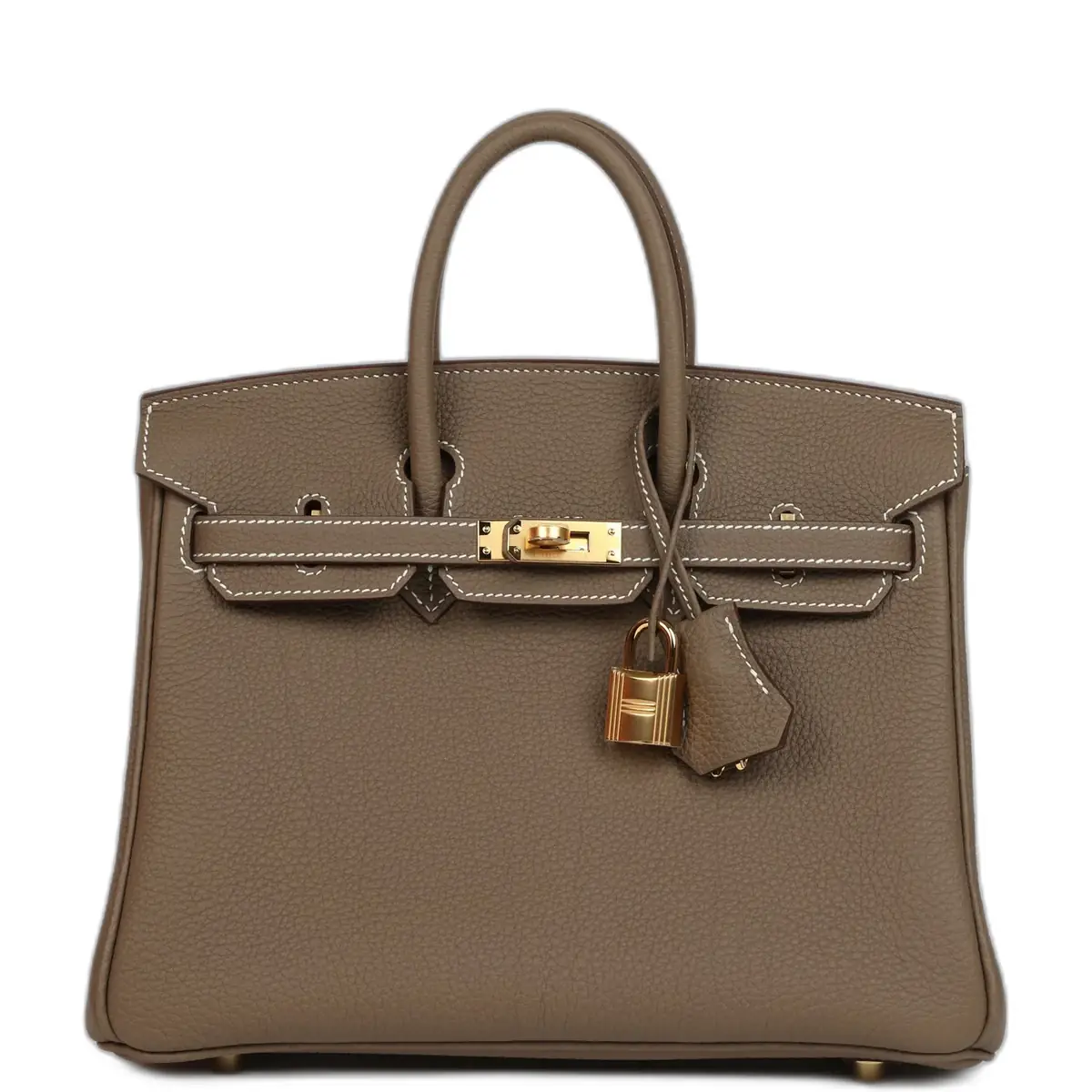 hermes Hermes Birkin 25 Etoupe Togo Gold Hardware