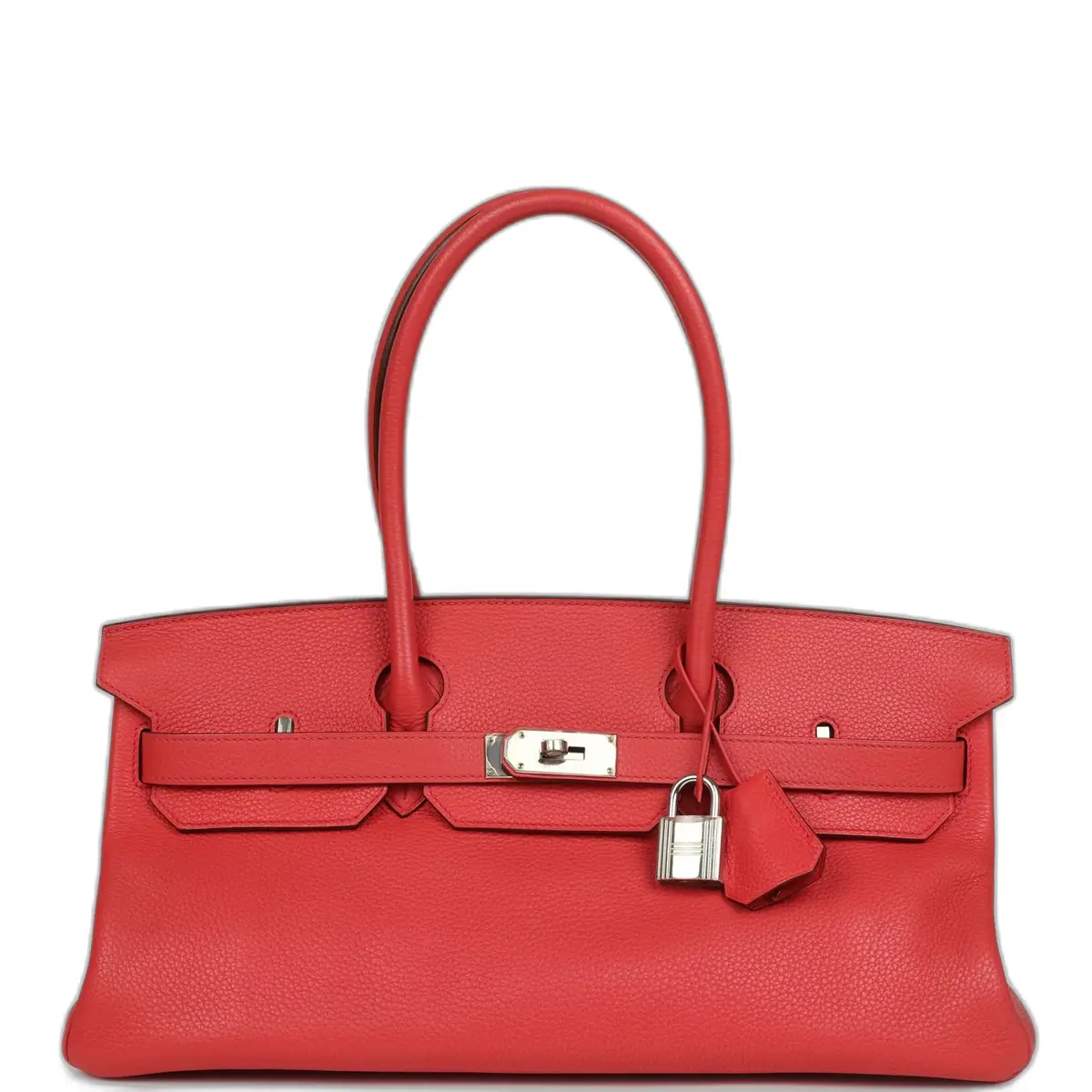 hermes Vintage Hermes Shoulder Birkin 42 JPG Bougainvillea Clemence Palladium Hardware